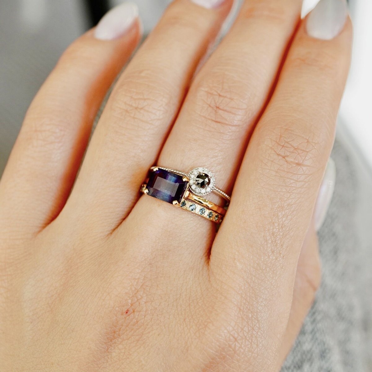 【Watanabeya】K10YG フローライト Ring WR0478Y 【Watanabeya】K10YG フローライト Ring WR0478Y