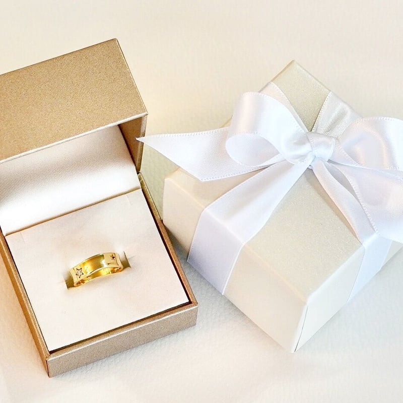 STAR】SILVER925 選べる5種類の貴石Ring 幅12mm（シルバーカラー） |