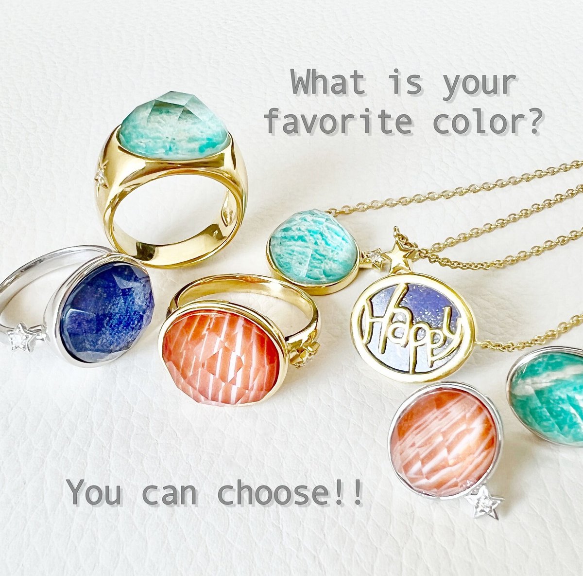 HAPPY】SILVER925 サードオニキスRing(ゴールドカラー) | Koselig HAPPY】SILVER925 サードオニキスRing(ゴールドカラー) | Koselig
