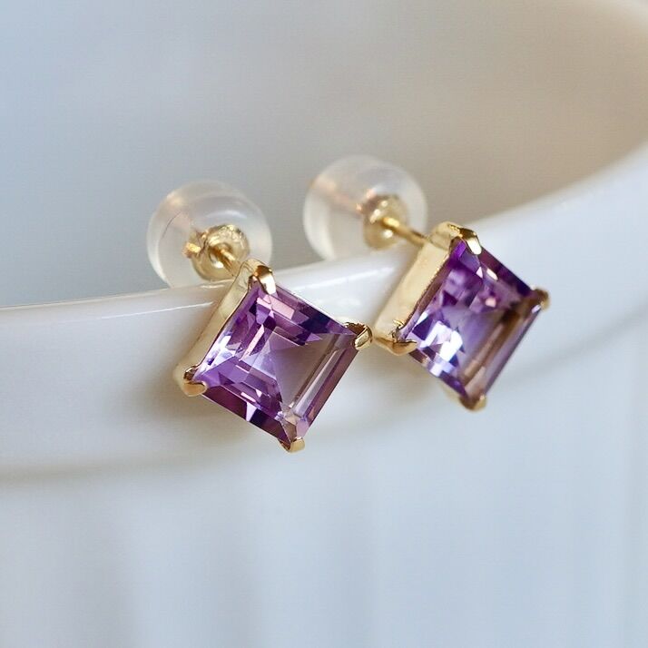 美品vielle bijou SOPHIA18kPGアメシストピアス品質保証書付 festaria bijou SOPHIA（フェスタリア ビジュソフィア）|ピアス