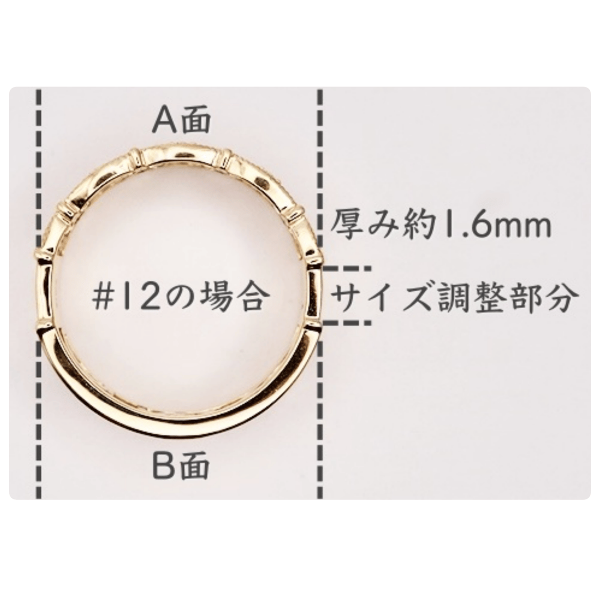 【REVERSIBLE】SILVER925 天然石リバーシブルRing Design1（ゴールドカラー）