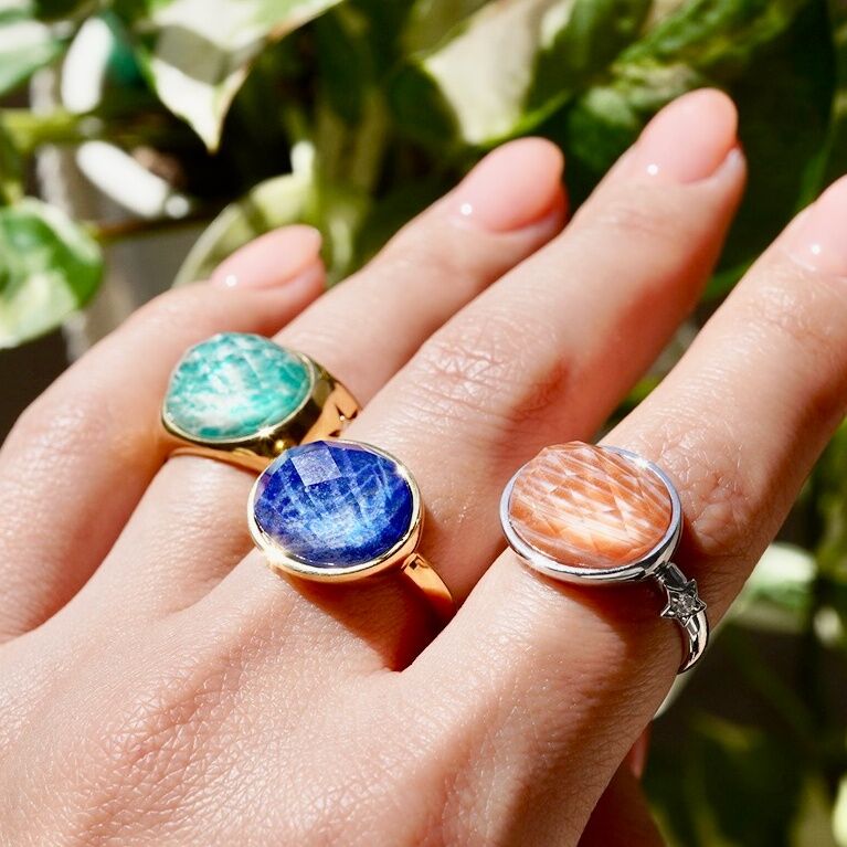 HAPPY】SILVER925 サードオニキスRing（シルバーカラー） | Koselig