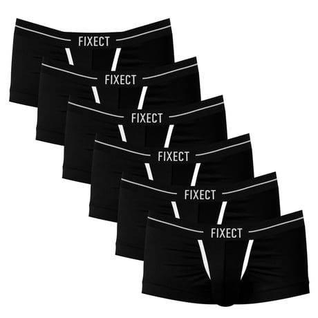 FIXECT-上向きパンツ（Black）- 6枚SET