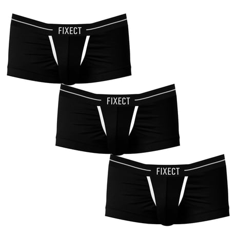FIXECT-上向きパンツ（Black）- ３枚SET