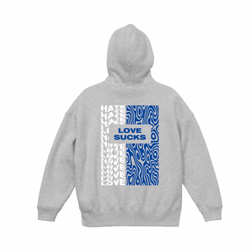LOVE | HATE HOODIE (ASH) | SSTP OFFICIAL STORE