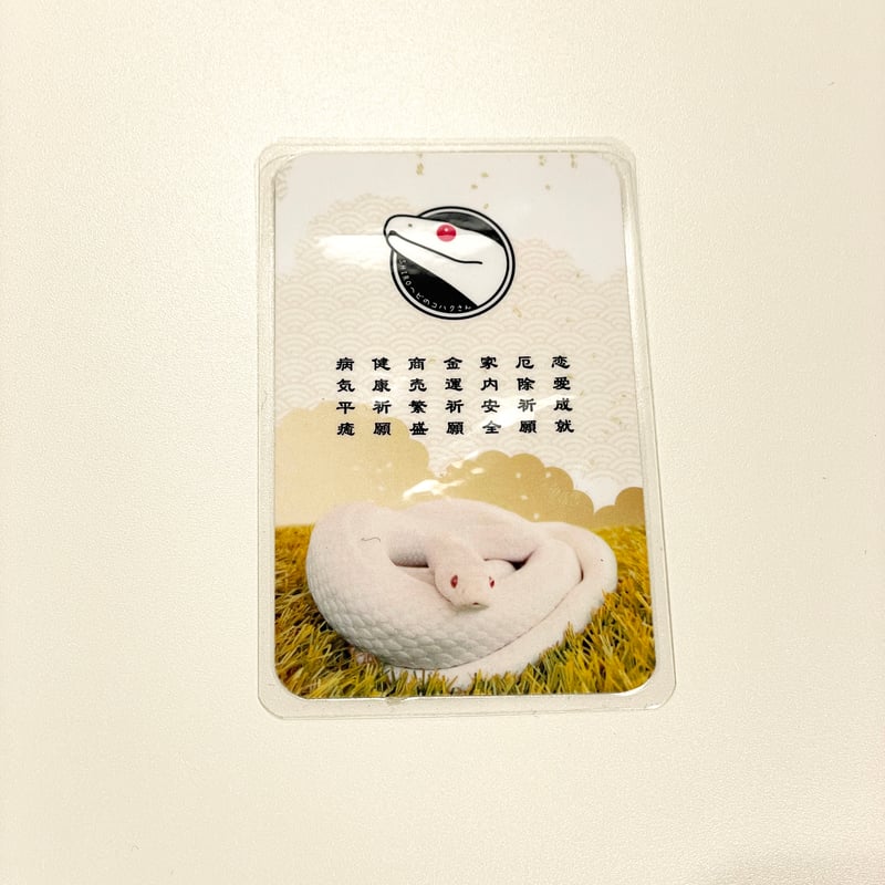 白蛇抜け殻入り〜御守り〜 （胴体部64） | 「SHIROヘビのコハクさん