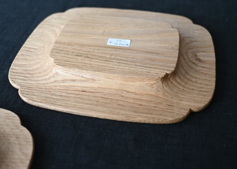 フナハシトモハル 木瓜リム皿　ケーキ皿　栗