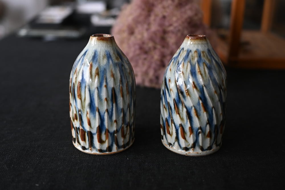 陶房遊 花器 錆青 | Sno 暮らしのもの