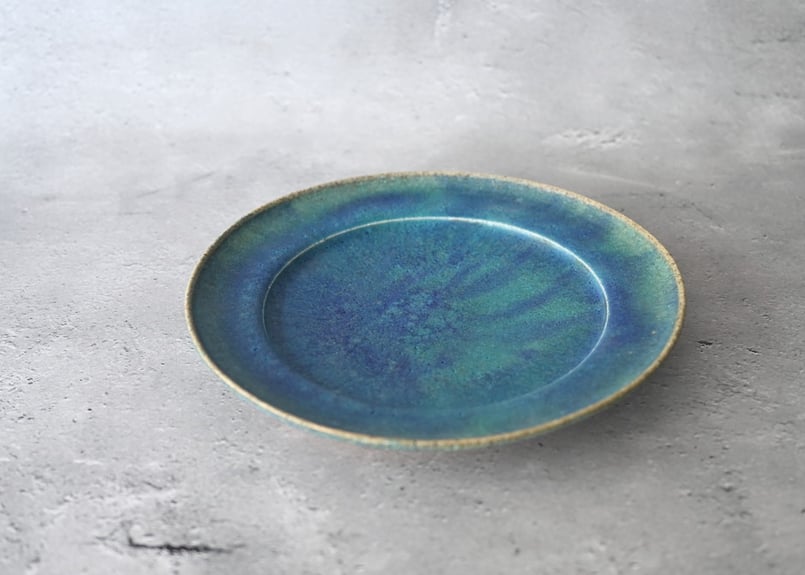 藤原純 リムプレート 青 | Sno 暮らしのもの