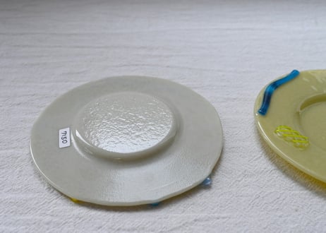 天気雨　φ14.5cm コラージュ皿