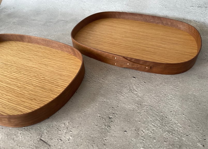 おはなまる　ナチュラル フナハシトモハル 角丸トレイ 小 | Sno 暮らしのもの