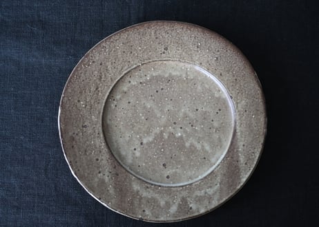 加藤あゐ　ellipse plate M 裏葉柳