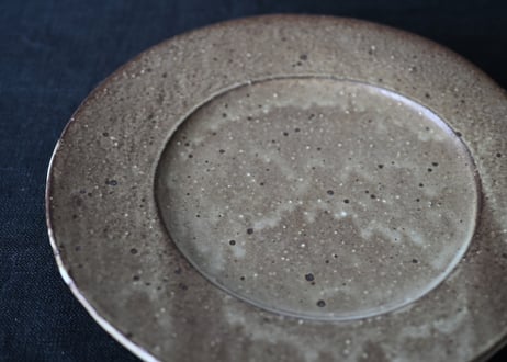加藤あゐ　ellipse plate M 裏葉柳