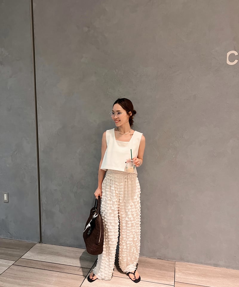 furifuri pants / ivory | herin