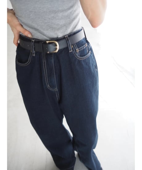 【即納】接触冷感 straight denim / one wash