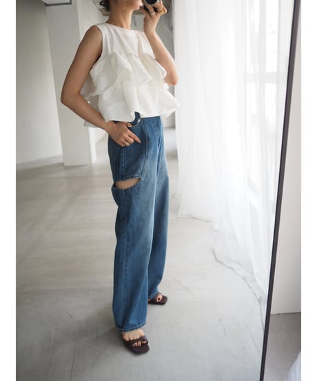 frill docking tops / off