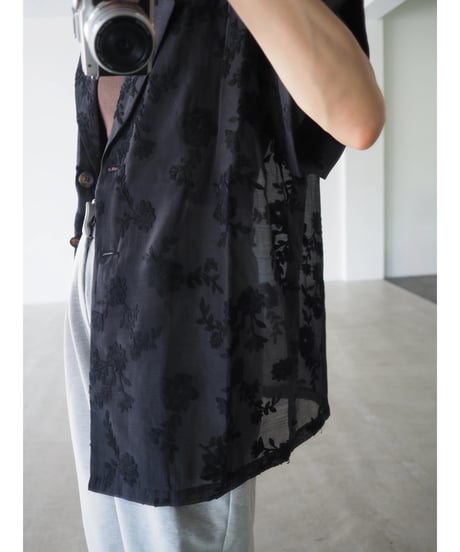 【即納】flower sheer jacket