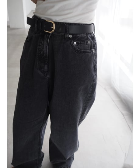 【接触冷感】straight denim / gray