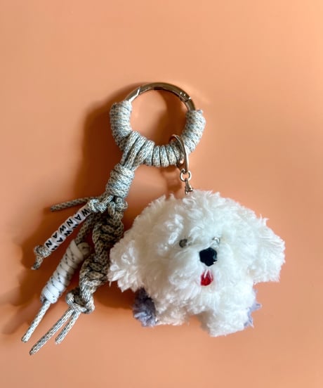 carabiner charm / moppu inu (daisy)