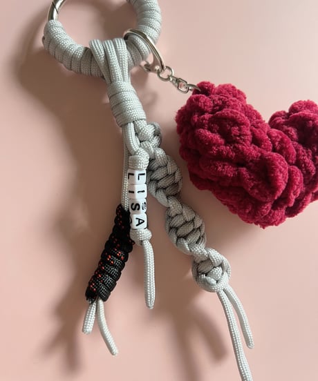 【即納】carabiner charm / fuwafuwa heart