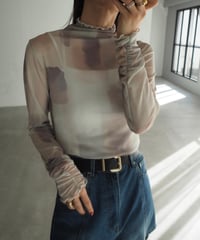 【即納】art bottle neck pullover