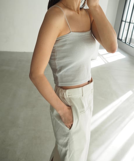 【即納】lame short camisole
