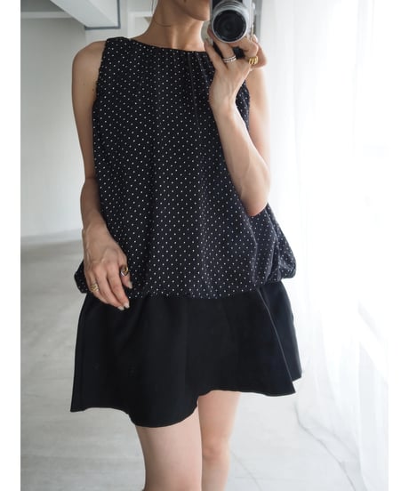 black knit bustier