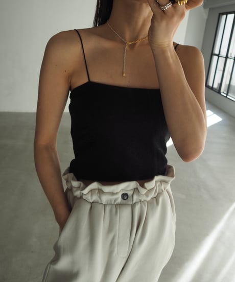 【即納】lame short camisole