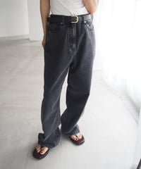 【接触冷感】straight denim / gray
