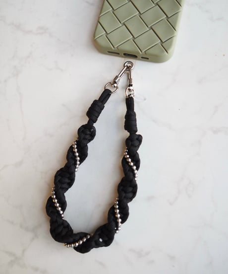 【即納】smartphone strap / ball design / black