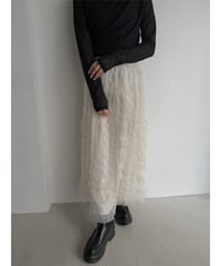 【即納】tulle wave washer skirt / ivory