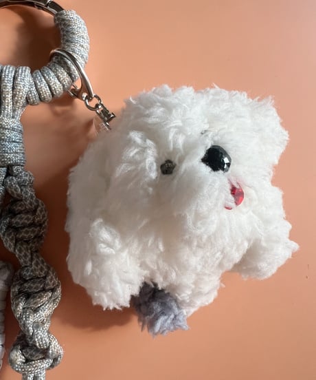 carabiner charm / moppu inu (daisy)