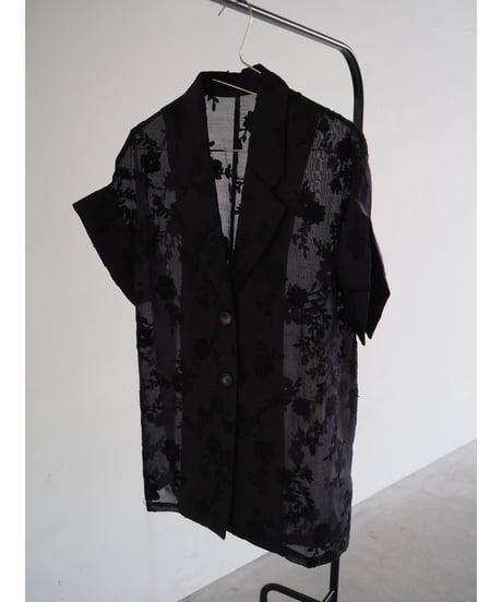 【即納】flower sheer jacket