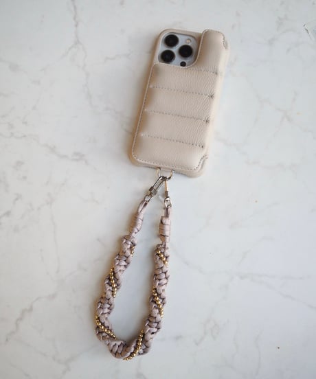 【即納】smartphone strap / ball design / beige