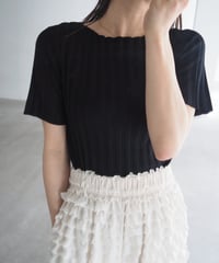 【即納】wide rib tops / black