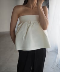 white knit bustier