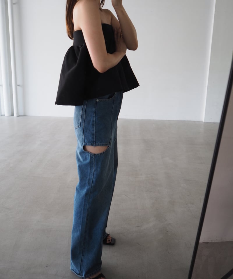 black knit bustier | herin