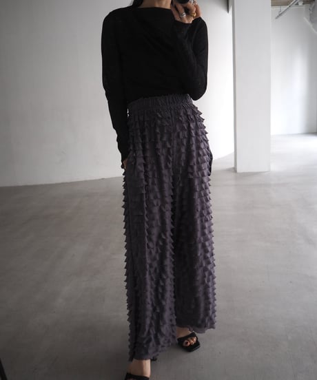 【即納】nuance drape tops / black