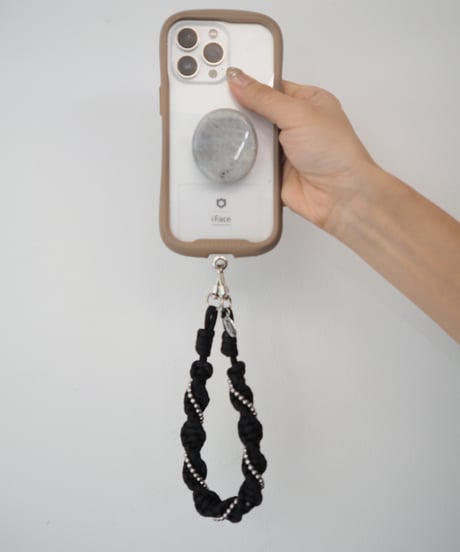 【即納】smartphone strap / ball design / black