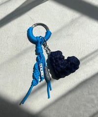 【即納】carabiner charm / navy heart