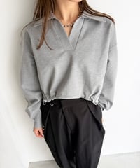 【即納】back design polo pullover
