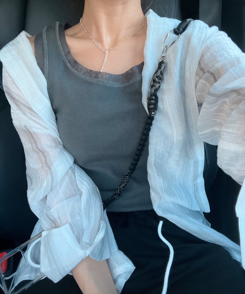 mix hook necklace silver925 | herin