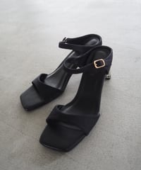【予約】ichimanpo sandal / rinen black