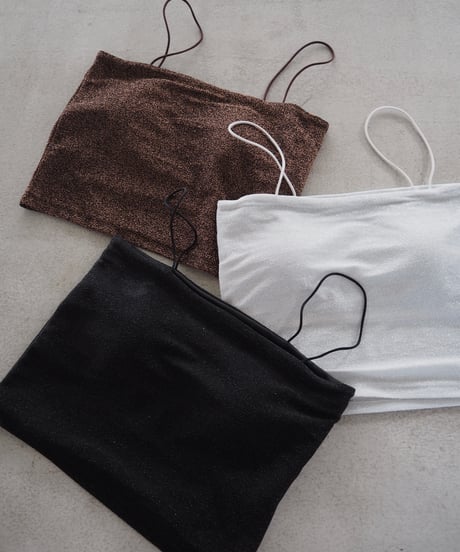 【即納】lame short camisole