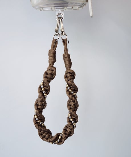 【即納】smartphone strap / ball design / brown