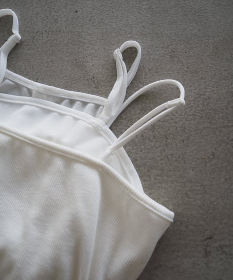 【即納】sheer layered cup camisole / off