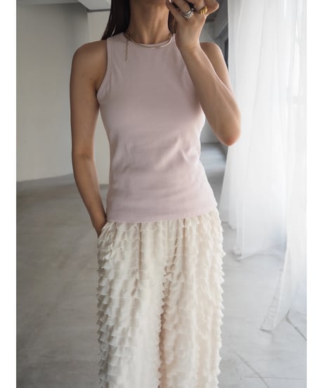 【即納】cup in american sleeve tank
