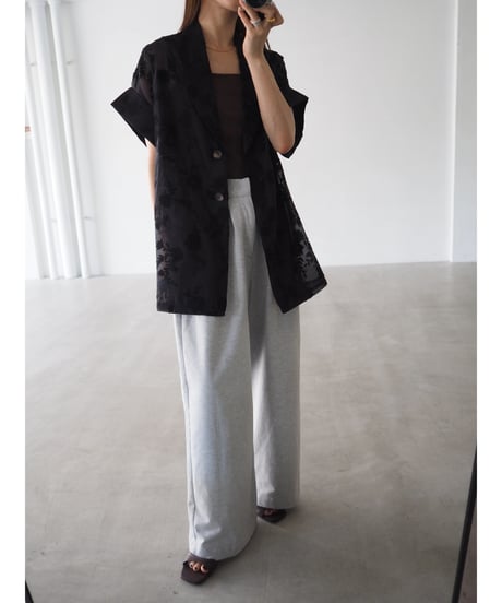 【即納】flower sheer jacket