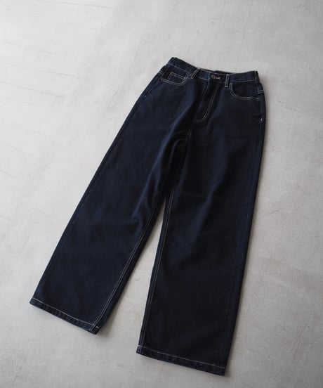 【即納】接触冷感 straight denim / one wash