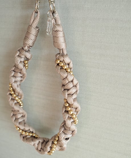 【即納】smartphone strap / ball design / beige